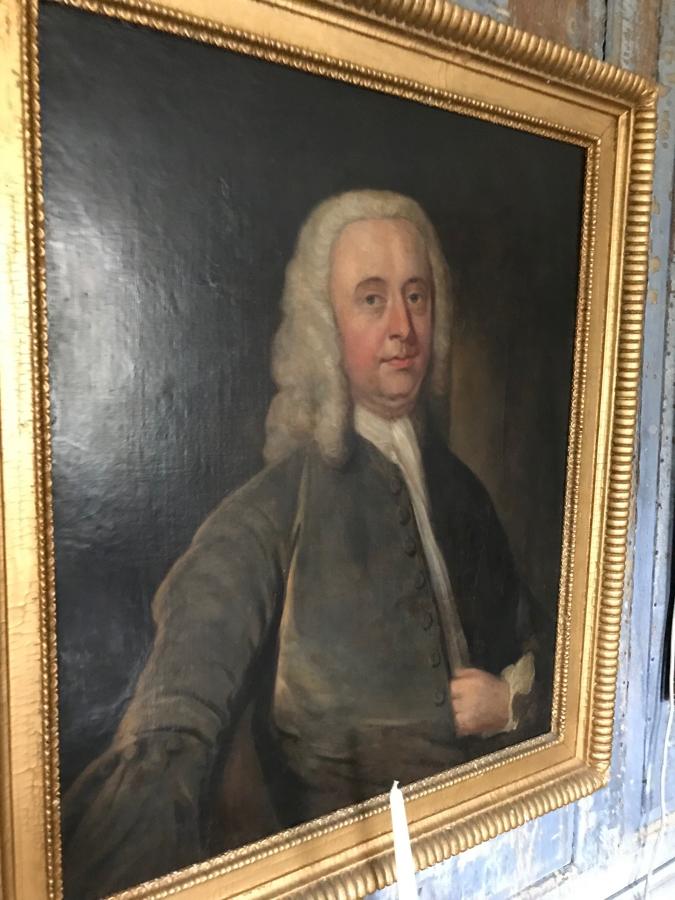 Portrait of a country gentleman with a wig
