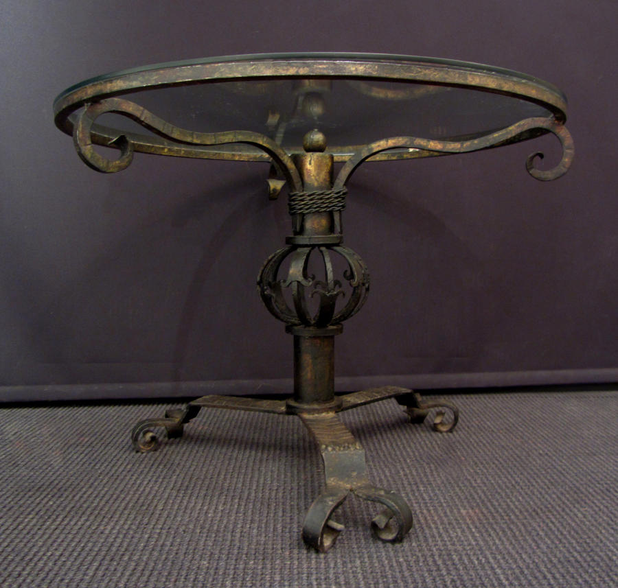 A wrought Iron coffee table