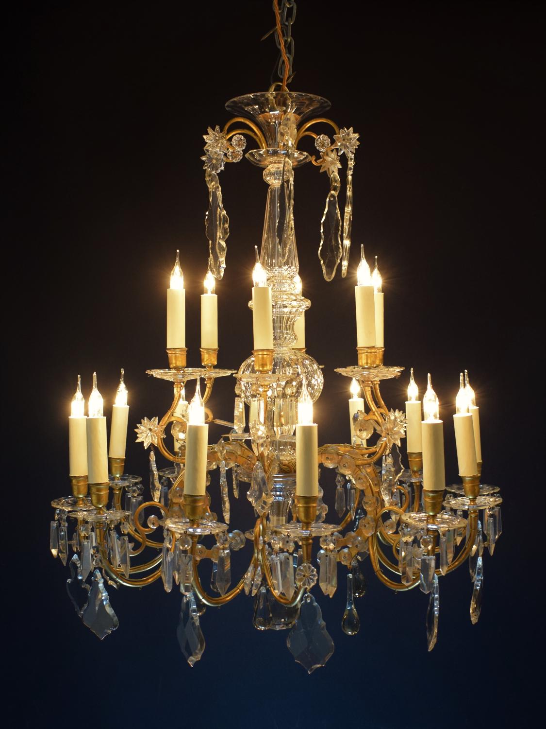 A superb quality baccarat style chandelier