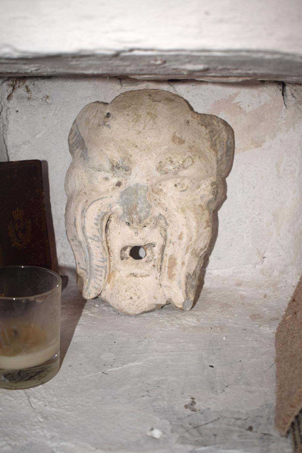 A 16th century marble fountain head