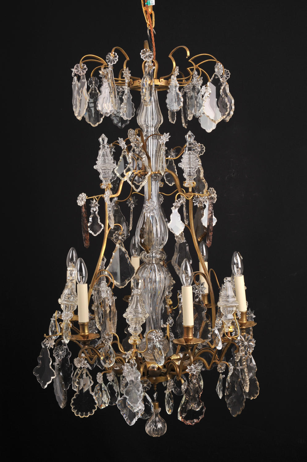 A Louis XV style cage chandelier