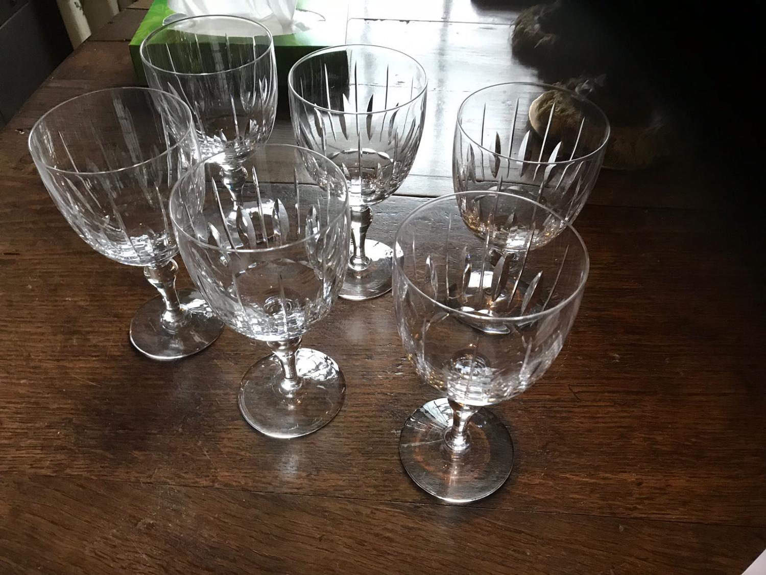 A set of wine glasses