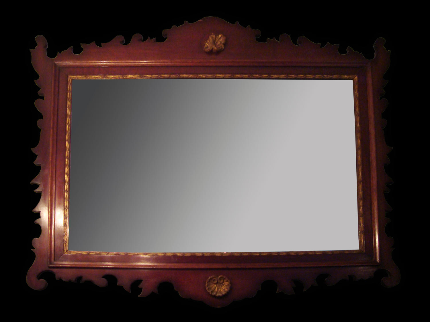 A Mahogany rectangular mirror