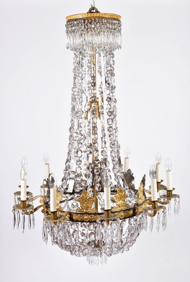 A high quality Italian Empire chandelier