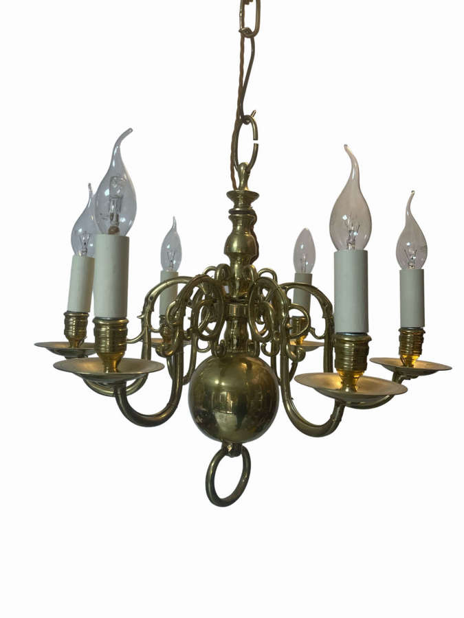 A small 18th century style dutch chandelier