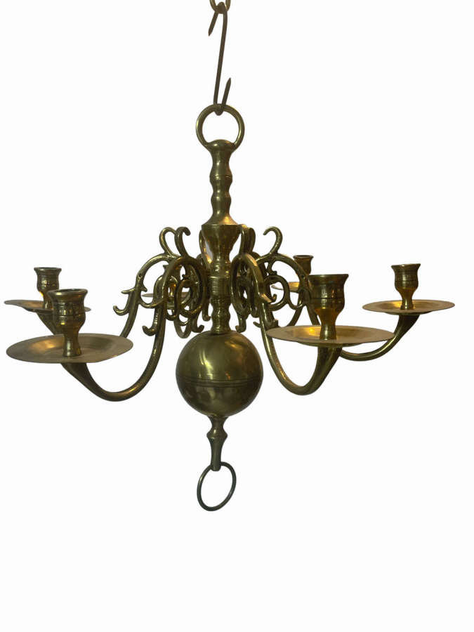A mid 19th century Dutch style chandelier