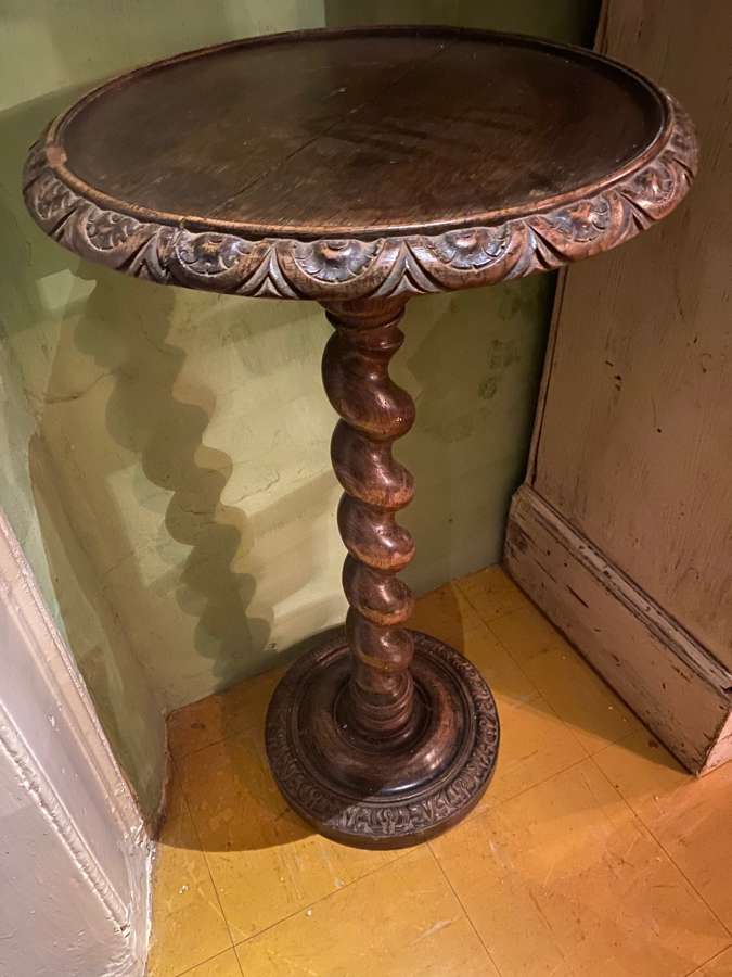 A 19th century circular topped small table