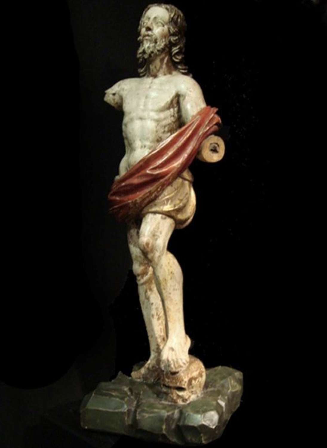 A Spanish polychrome figure of the resurrection