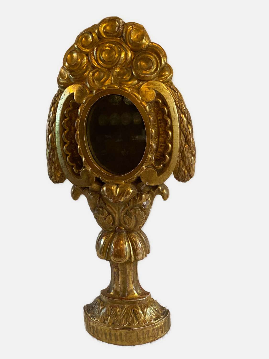 A large mirrored Reliquary In the form of a classical urn