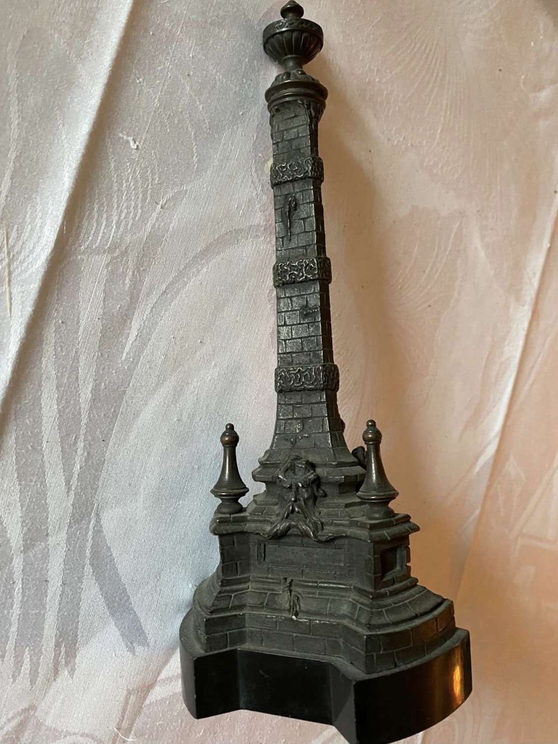 Bronze model of an obelisk