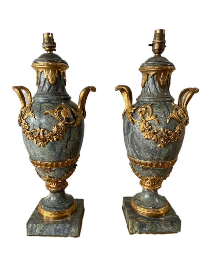 A pair of Louis 16th style lamps