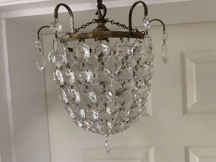 A pair of Regency chandeliers