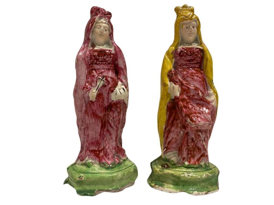 A pair of Pearlware figures