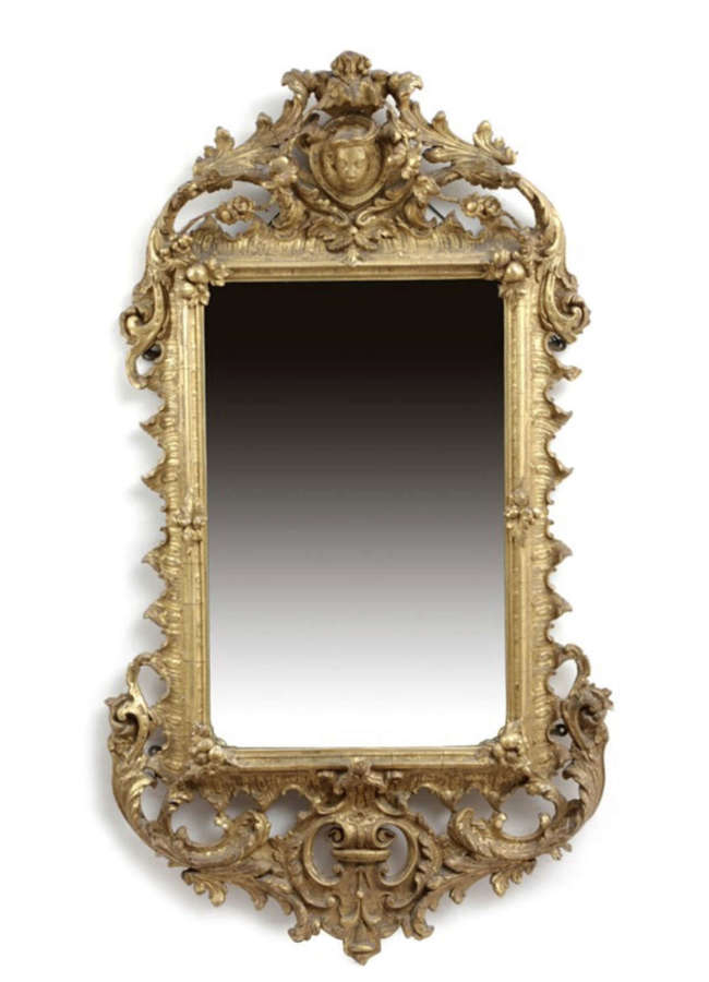 A GILTWOOD AND GESSO PIER MIRROR