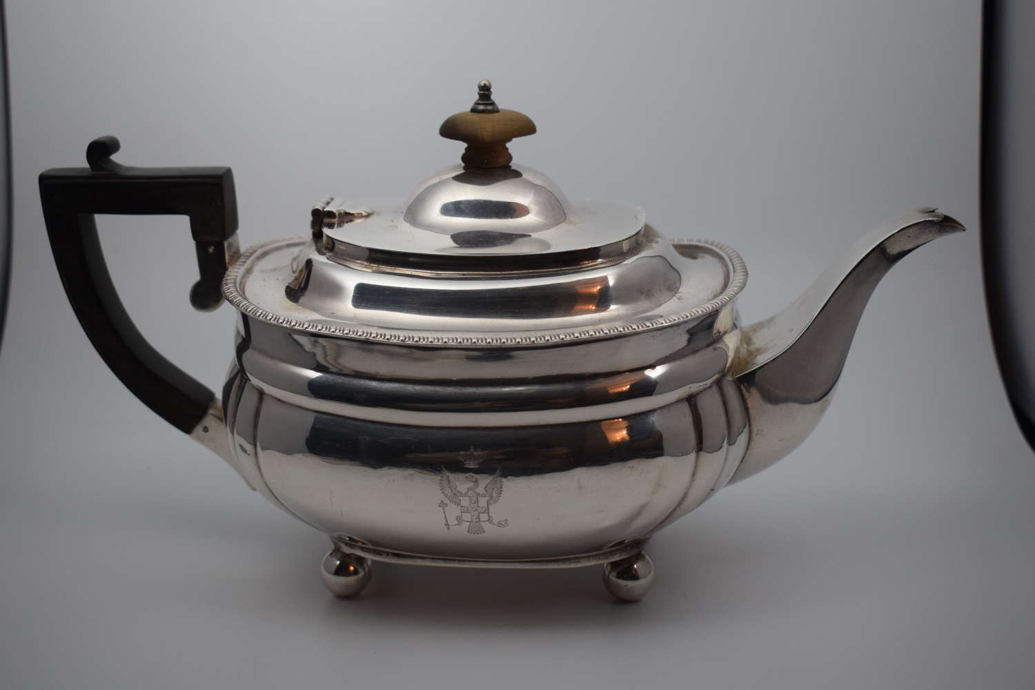 A Silver Bachelors Teapot