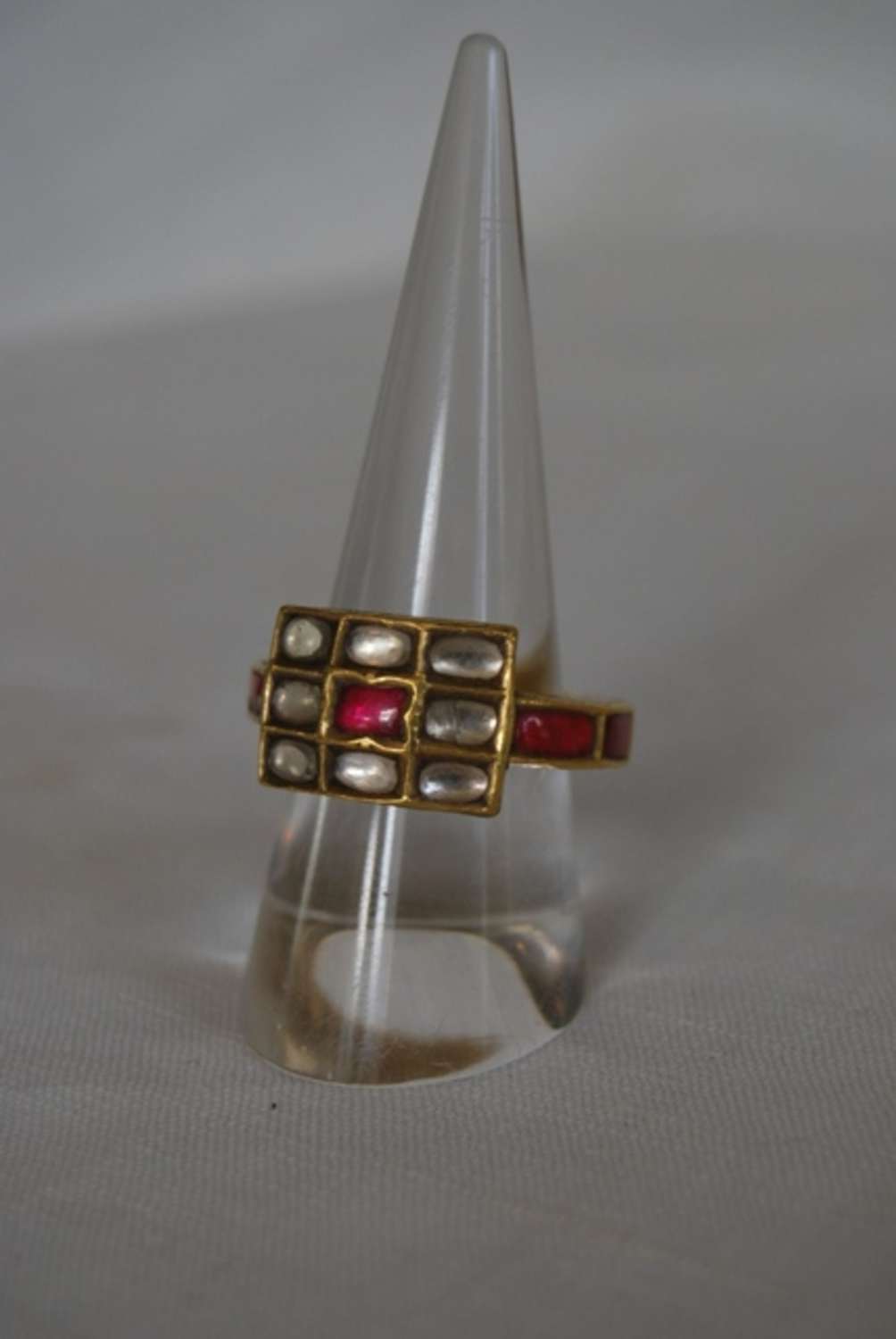 Ruby and Crystal ring