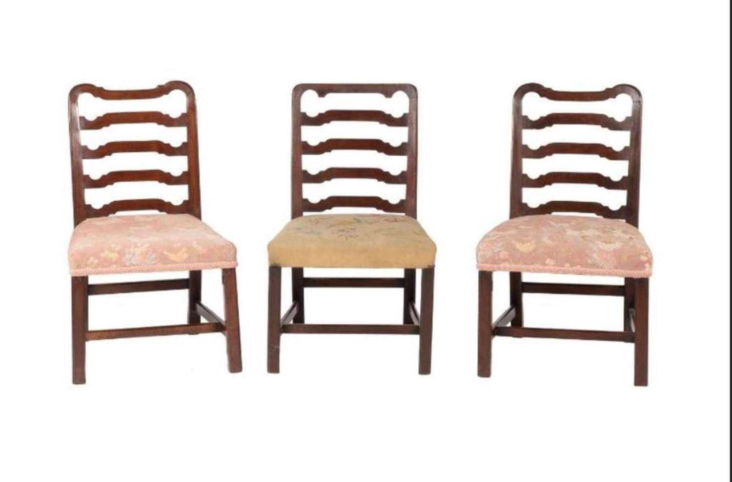 A group of three George III dining chairs